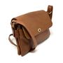 Multi Compartment Womens Leather Handbag Shoulder Bag In Tan Brown, thumbnail 2 of 5