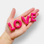 Vegan I Love You Valentine's Letterbox Message Iced Cookies, thumbnail 2 of 10