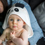 Personalised Baby Panda Hooded Cotton Towel, thumbnail 3 of 9