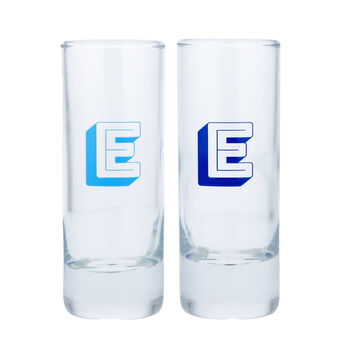 Personalised Colour Initial Shot Glass Set, 2 of 6