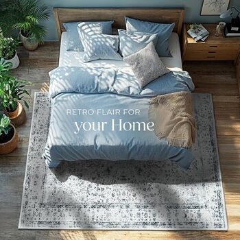 Washable Rug Living Room Carpet Oriental Short Pile Rug, 2 of 12