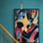 Abstract Art, Geometric Print, Picasso Inspired, thumbnail 5 of 12