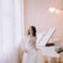 Ivory Lace Bridal Topper With Sleeves – Wedding Top Overlay, thumbnail 6 of 12