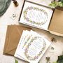 Spring Flowers Evening Invitations And Envelopes, thumbnail 8 of 8