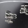 Microphone Silver Cufflinks Gift Podcast 316 L Stainless Steel Singer Accessory, thumbnail 2 of 5