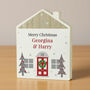Personalised Christmas Wooden House Ornament, thumbnail 5 of 6
