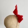 Sculptural Red Bow Fascinator 'Ava', thumbnail 8 of 11