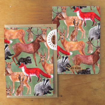 Sylvan Forest Animals Greeting Card, 3 of 8