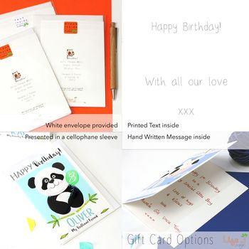 Personalised Panda Relation Birthday Card, 11 of 11