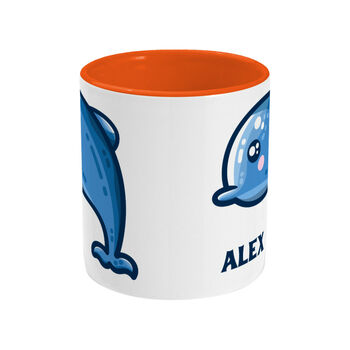 Dolphin Cute Personalised Ceramic Mug, 5 of 6