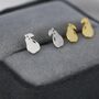 Pear Fruit Stud Earrings In Sterling Silver, thumbnail 6 of 11