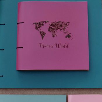 Personalised 'World' Leather Diary Journal, 5 of 9