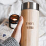 Personalised Reusable Sustainable Bamboo Water Bottle, thumbnail 3 of 12