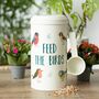 Feed The Birds Bird Seed Tin And Scoop, thumbnail 1 of 3