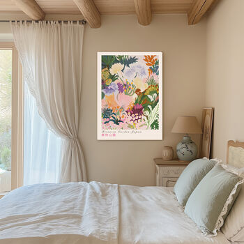 Japanese Ritsurin Garden Floral Art Print, 2 of 4