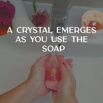 Surprise In A Soap / Set Of Three Infused With Genuine Crystals, 3 of 8