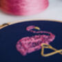 Flamingo Embroidery Kit, thumbnail 3 of 6