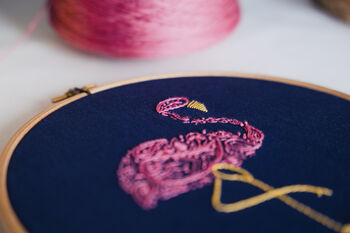 Flamingo Embroidery Kit, 3 of 6