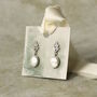 Silver Plated Pearl Nouveau Jewel Earrings, thumbnail 4 of 6
