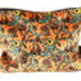 The Orange Decortive Thistle Makeup Bag, thumbnail 2 of 3