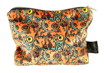 The Orange Decortive Thistle Makeup Bag, 2 of 3