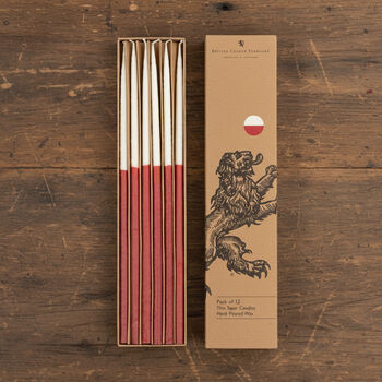 Thin Taper Candles Two Colour Sets Of 12, 12 of 12