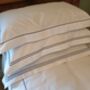 300 Tc Organic Cotton Sateen Embroidered Line Bed Linen, thumbnail 2 of 4
