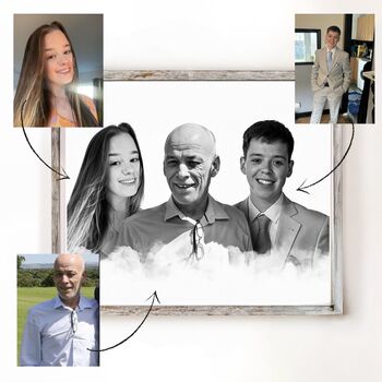Group Photo Merge Gifts For Mum Or Dad | Personalised Photo Merge, 6 of 12