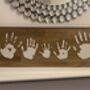 Personalised Family Handprints Solid Oak Wall Hanging, thumbnail 10 of 12