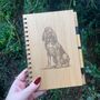 Personalised Bloodhound Dog Engraved Notebook, thumbnail 1 of 4