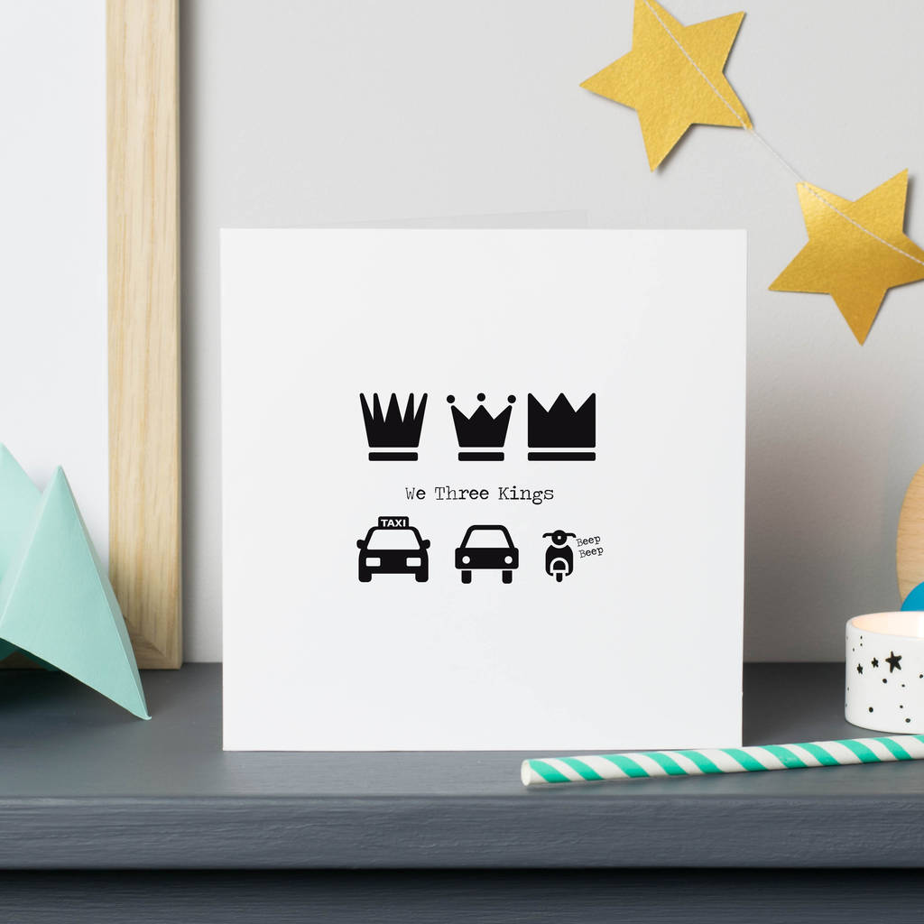 We Three Kings Funny Card By Spotty N Stripy