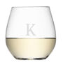 Monogrammed Stemless White Wine Glass, thumbnail 5 of 8