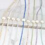 Mini Gemstone Bead Necklace With Focal Pearl, thumbnail 3 of 12