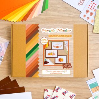 Pumpkin Meadow Picture Craft Kit | Autumn Home Decor, 5 of 7