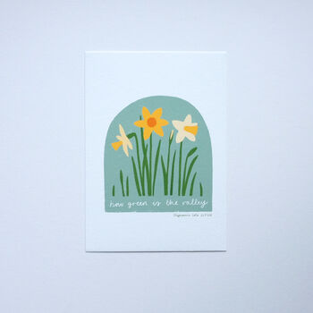 March Birth Month Daffodils Flower Art Print, 3 of 8