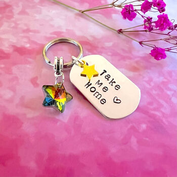 Take Me Home Keyring Love Anniversary New Home Gift, 2 of 2