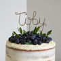 Personalised Name Wire Birthday Cake Topper, thumbnail 6 of 11