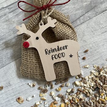 Personalised Magic Christmas Reindeer Food Bag, 2 of 2