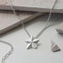 Sterling Silver Solid Star Pendant Necklace, thumbnail 1 of 6