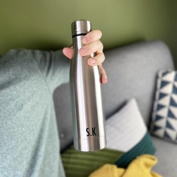 Personalised Cooling Insulated Drinks Bottle For Him, 2 of 12