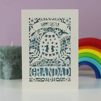 Personalised Papercut Easter Egg Card, 2 of 5