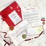 Personalised Letter From Santa Claus Kids Father Christmas Eve Letter Set North Pole Mail, thumbnail 1 of 12
