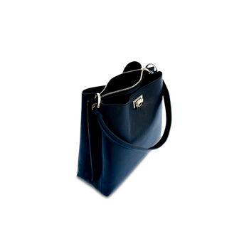 Black Leather Tote Bag, 2 of 5