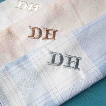 Personalised Mens Handkerchief Gift Set, 3 of 6