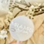 Personalised Glossy And Pearl Wedding Cake Topper, thumbnail 3 of 5