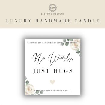 No Words Just Hugs Sympathy Candle Gift Set, 7 of 8