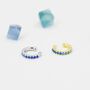 Sterling Silver Sapphire Blue Ombre Cz Ear Cuff, thumbnail 4 of 10
