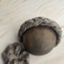 Wool Tweed Padded Braided Headband 'Clara', thumbnail 6 of 12