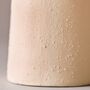 Peach Textured Ceramic Bud Vase, H14cm, thumbnail 4 of 4