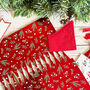 Luxury Red And White Christmas Make Your Own Diy Crackers Set Of Six, thumbnail 3 of 7